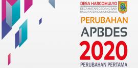 PERUBAHAN PERTAMA APBDESA TAHUN ANGGARAN 2020