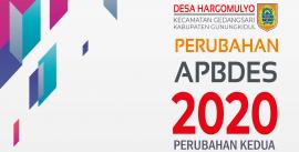 PERUBAHAN KEDUA APBDESA TAHUN ANGGARAN 2020