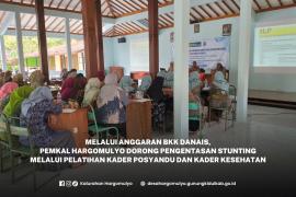 MELALUI ANGGARAN BKK DANAIS, PEMKAL HARGOMULYO DORONG PENGENTASAN STUNTING MELALUI PELATIHAN KADER