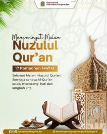 SELAMAT MEMPERINGATI MALAM NUZULUL QU'RAN 17 RAMADHAN 1447 H