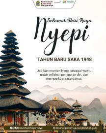 SELAMAT HARI RAYA NYEPI, TAHUN BARU SAKA 1948