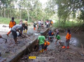 GOTONG ROYONG RESIK KALI BERSAMA HRC (HARGOMULYO RESCUE) DAN LINTAS INSTANSI