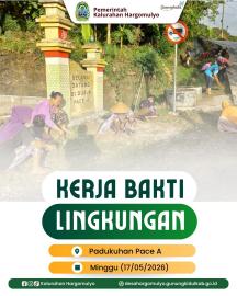GIAT KERJA BAKTI WARGA PADUKUHAN PACE A HARGOMULYO