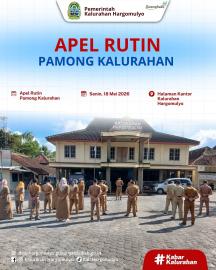 APEL RUTIN PAMONG KALURAHAN HARGOMULYO