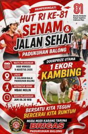DATANG DAN IKUTI SENAM DAN JALAN SEHAT WARGA PADUKUHAN BALONG
