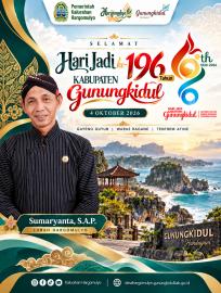 SELAMAT HARI JADI KE 196 KABUPATEN GUNUNGKIDUL 