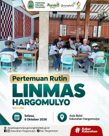 PERTEMUAN RUTIN LINMAS HARGOMULYO BULAN OKTOBER 2026